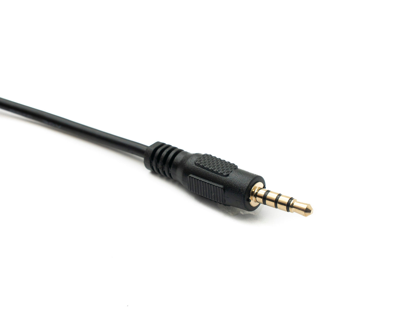 SYSTEM-S Audio Klinke Kabel 180 cm 3,5 mm TRRS Stecker zu Stecker Winkel AUX Schwarz