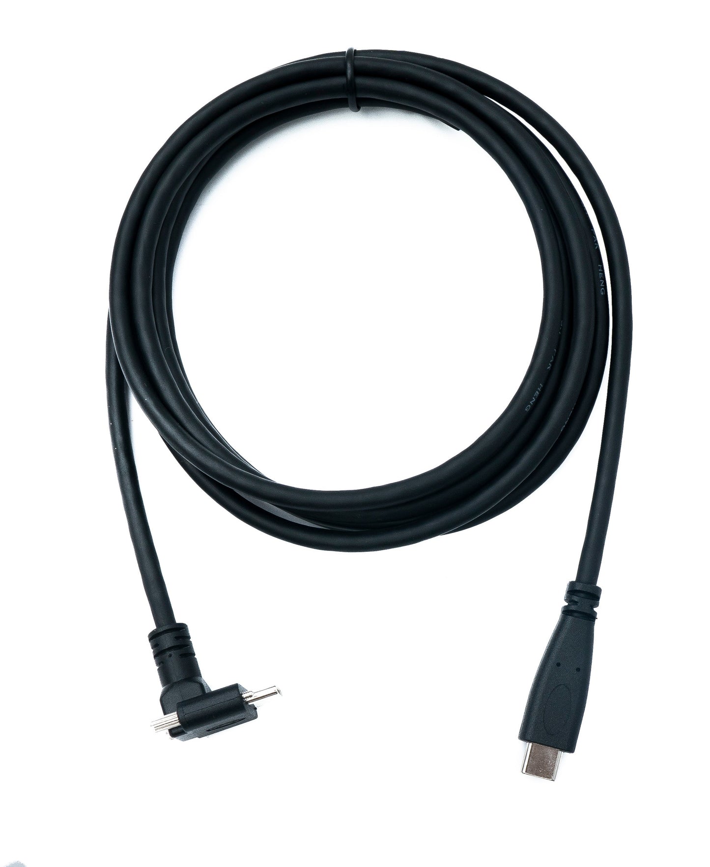 SYSTEM-S USB 3.1 Gen 2 Kabel 2 m Typ C Stecker zu Stecker Panel Mount Winkel Up Down Angled 10 Gbit/s 100W