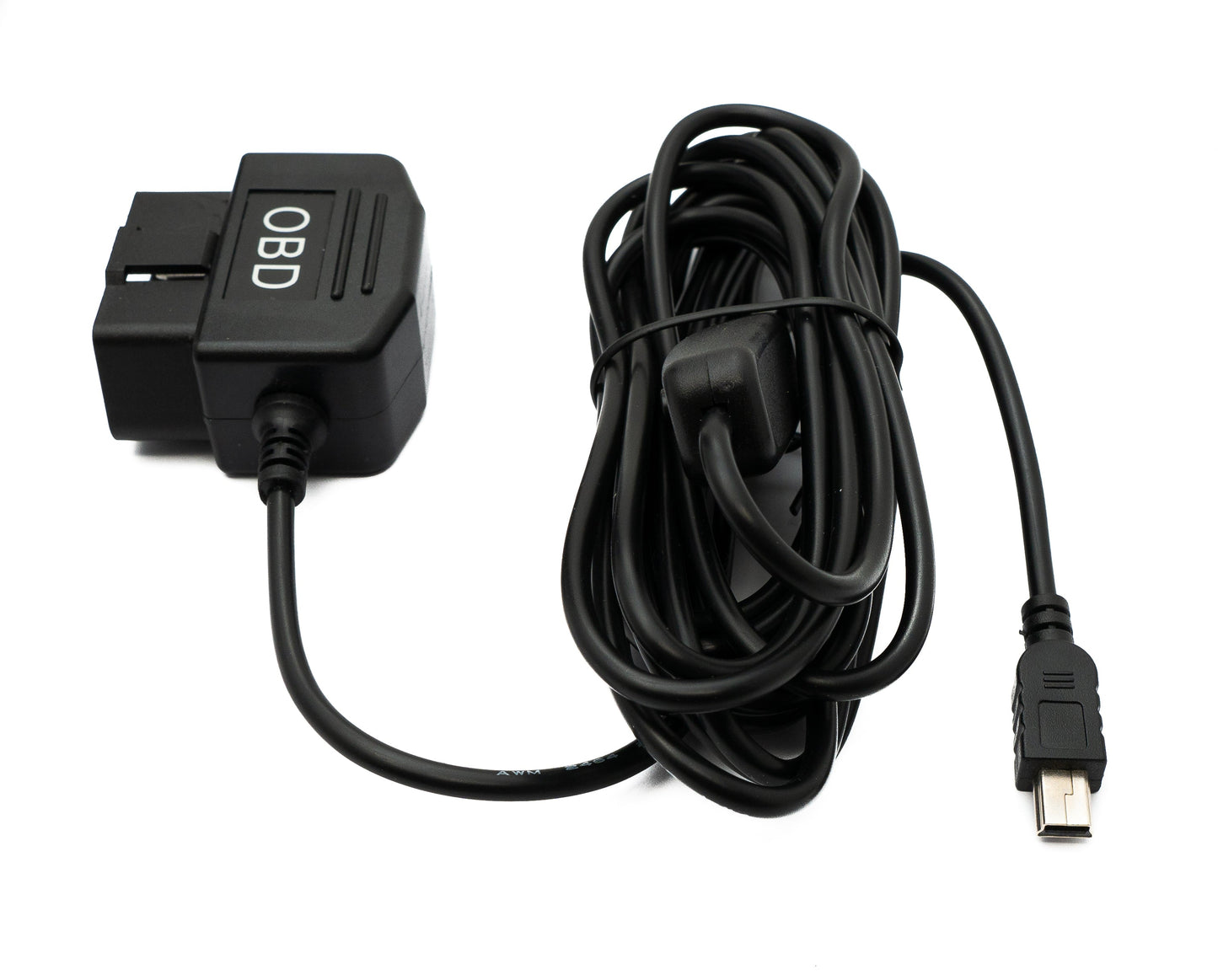 SYSTEM-S OBD snúra 350 cm OBD 2 tengi í USB 2.0 Mini B tengi rofi fyrir bílgreiningu