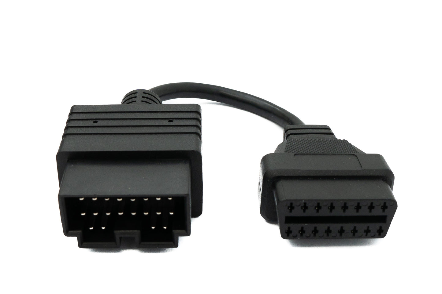 SYSTEM-S OBD Kabel 10 cm OBD 2 Buchse für Kia 20pin in Schwarz für Auto Diagnose