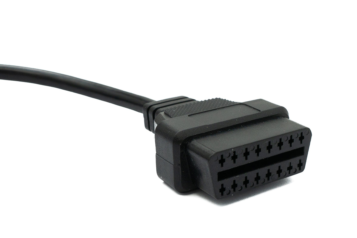 SYSTEM-S OBD Kabel 10 cm OBD 2 Buchse für Kia 20pin in Schwarz für Auto Diagnose
