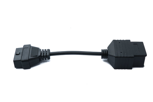 SYSTEM-S OBD cable 10 cm OBD 2 socket for Toyota 17-pin in black for car diagnostics