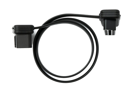 SYSTEM-S OBD snúra 50 cm OBD 2 16 pinna J1962M tengi í J1962F tengi fyrir flatan bílgreiningarbúnað