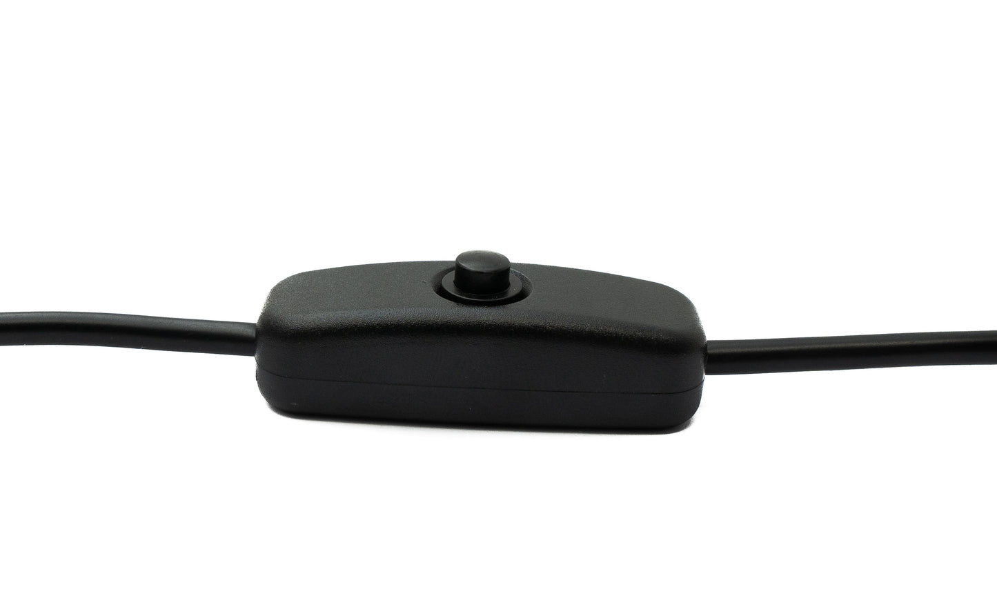 SYSTEM-S OBD Kabel 350 cm OBD 2 Stecker zu USB 2.0 Micro B Stecker Schalter Auto Diagnose