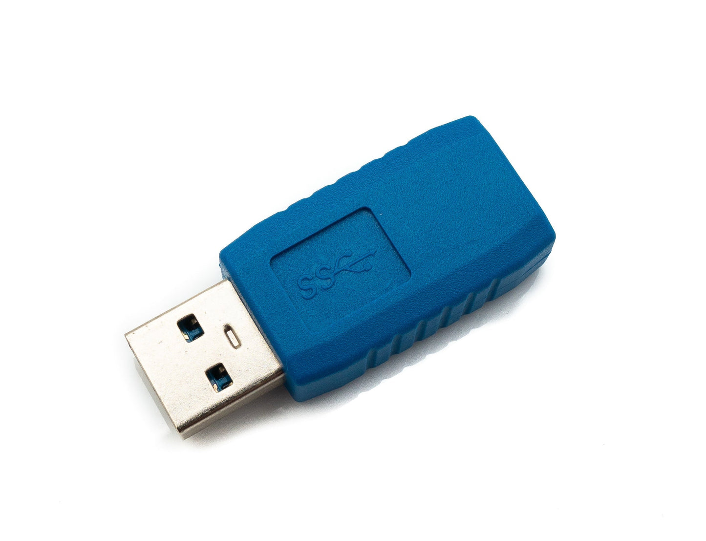 SYSTEM-S USB 3.0 Adapter Typ A Stecker zu Buchse Kabel in Blau