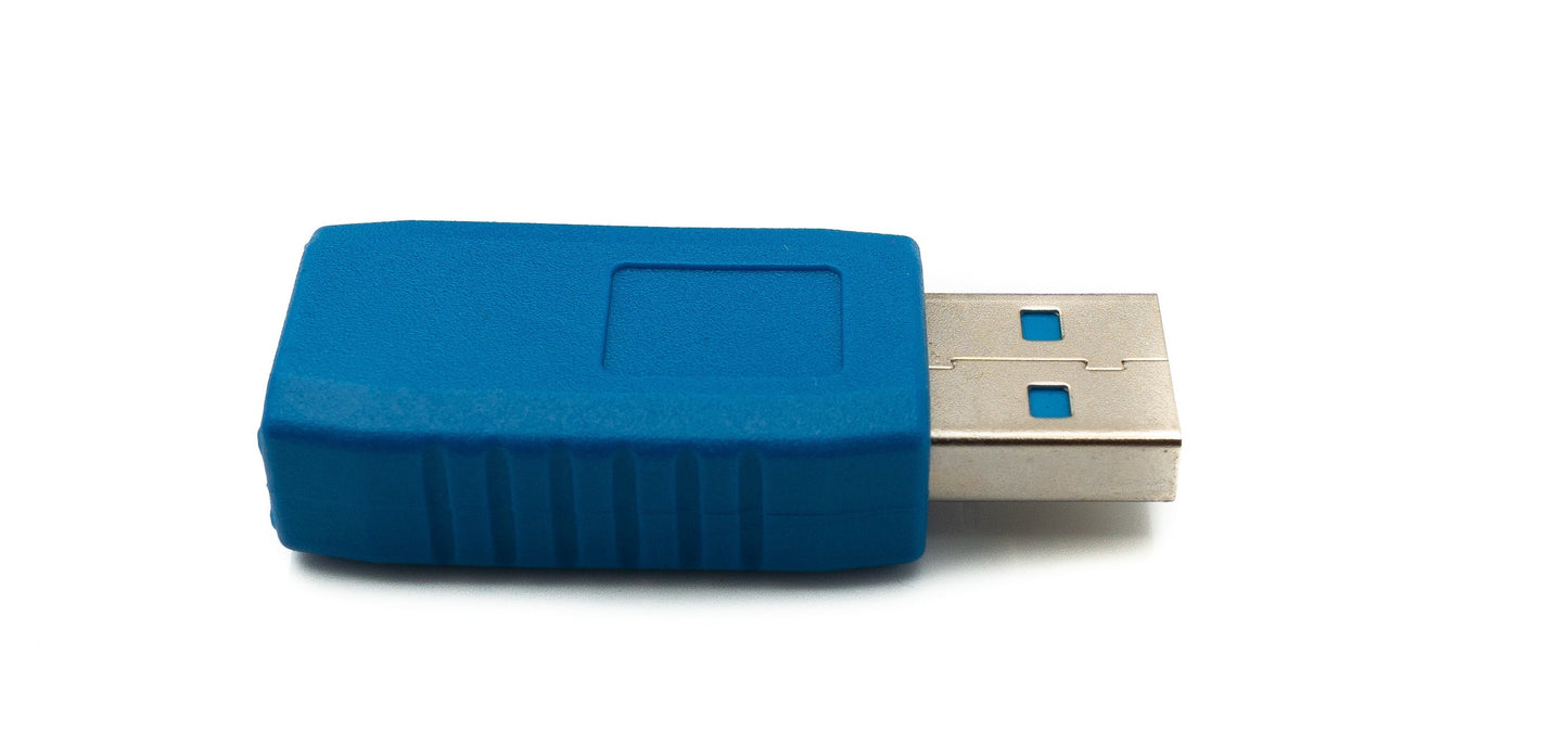 SYSTEM-S USB 3.0 Adapter Typ A Stecker zu Buchse Kabel in Blau