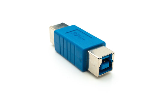 SYSTEM-S USB 3.0 millistykki af gerð B, kvenkyns í kvenkyns snúru, blá