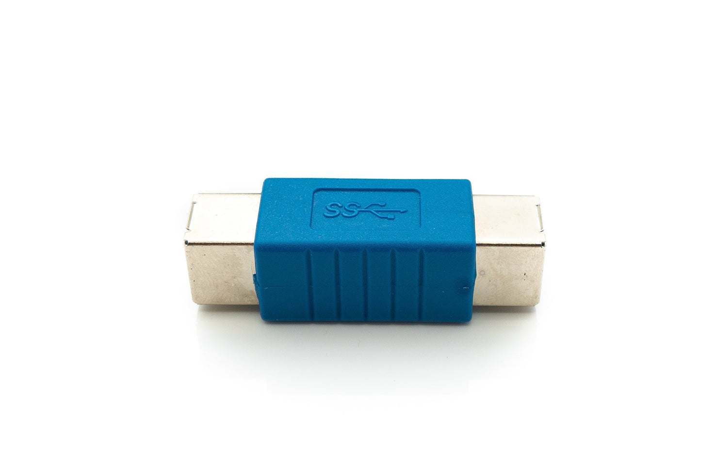 SYSTEM-S USB 3.0 millistykki af gerð B, kvenkyns í kvenkyns snúru, blá