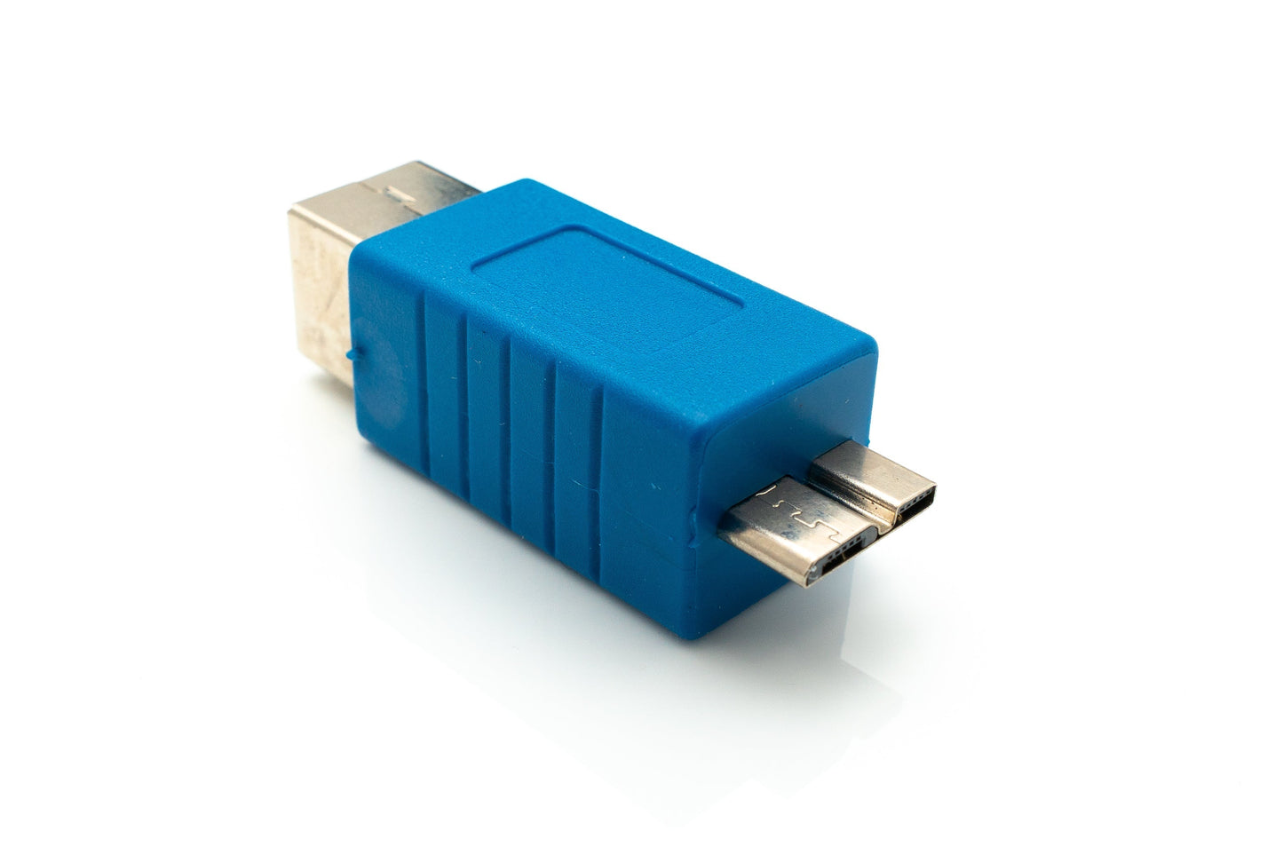 SYSTEM-S USB 3.0 millistykki af gerðinni B kvenkyns í Micro B karlkyns snúra í bláu