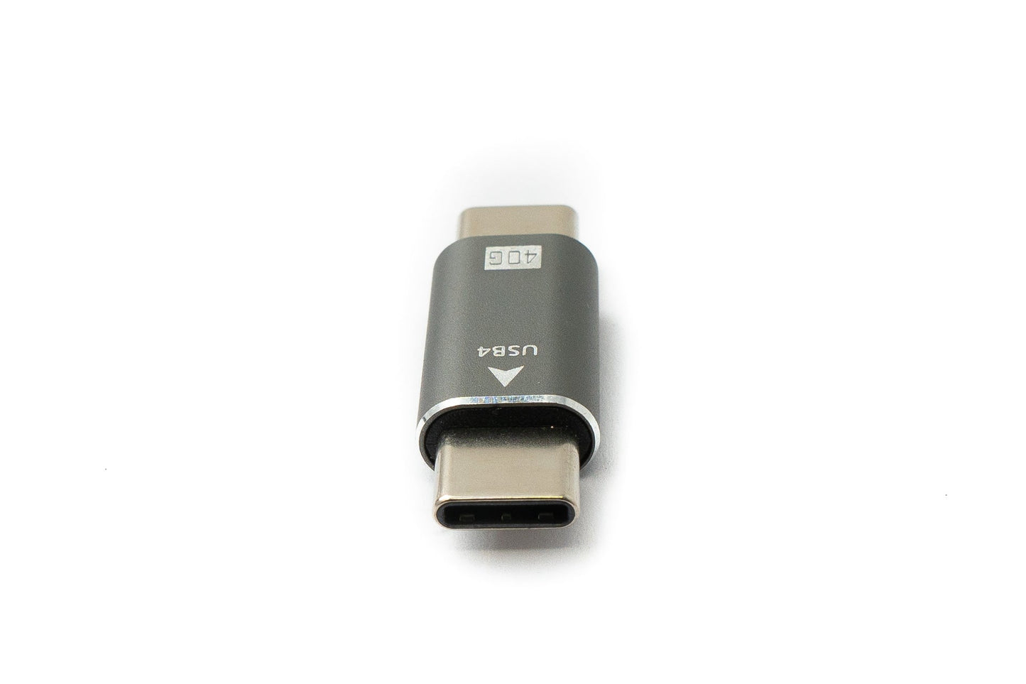SYSTEM-S USB4 USB Adapter Type C Male to Male 40 Gbit/s USB 4.0 Cable in Gray