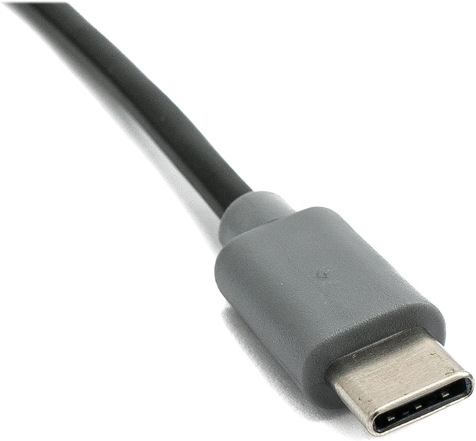 SYSTEM-S USB 3.1 snúra 50 cm Tegund C karlkyns í karlkyns svart