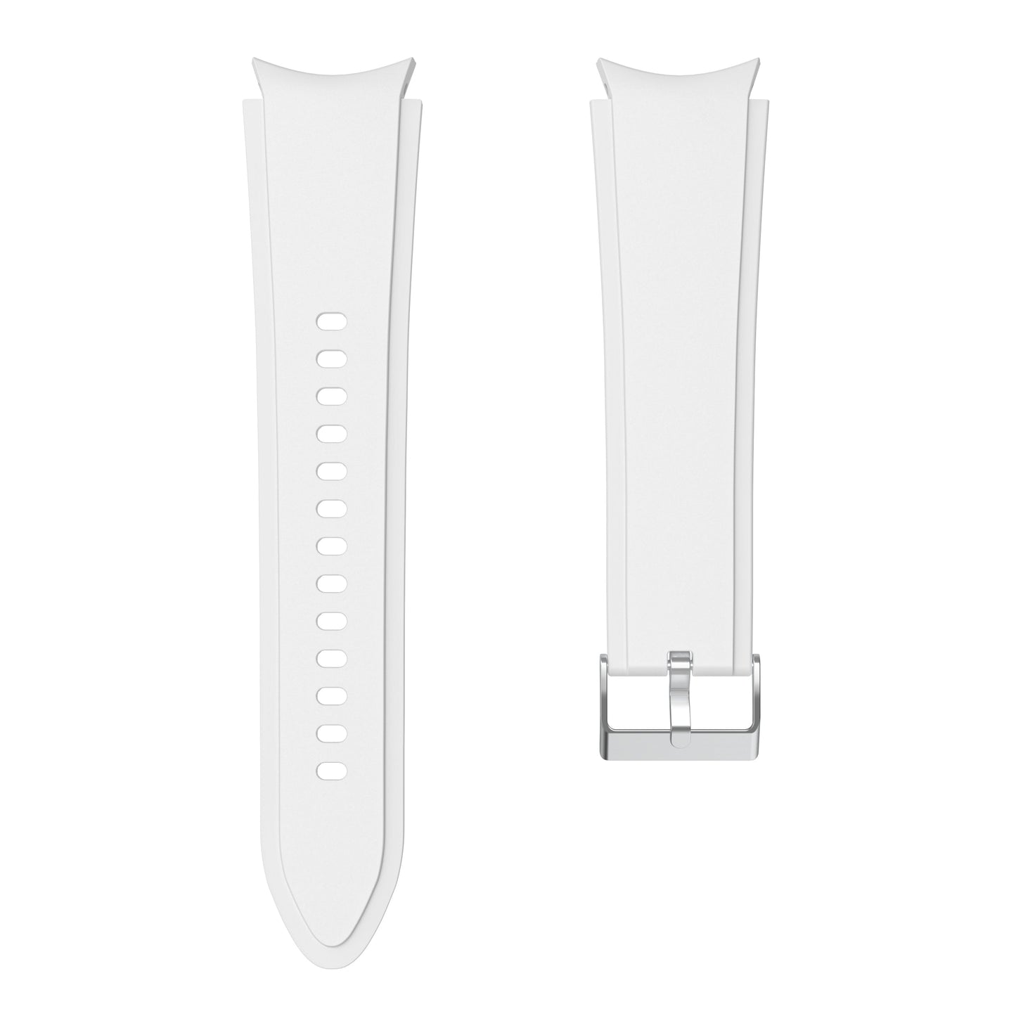 SYSTEM-S flexible silicone 20mm strap for Huawei Watch 2 Smartwatch in white