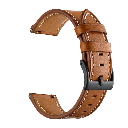SYSTEM-S flexible silicone strap 20mm for Samsung Galaxy Watch 4 Smartwatch Brown