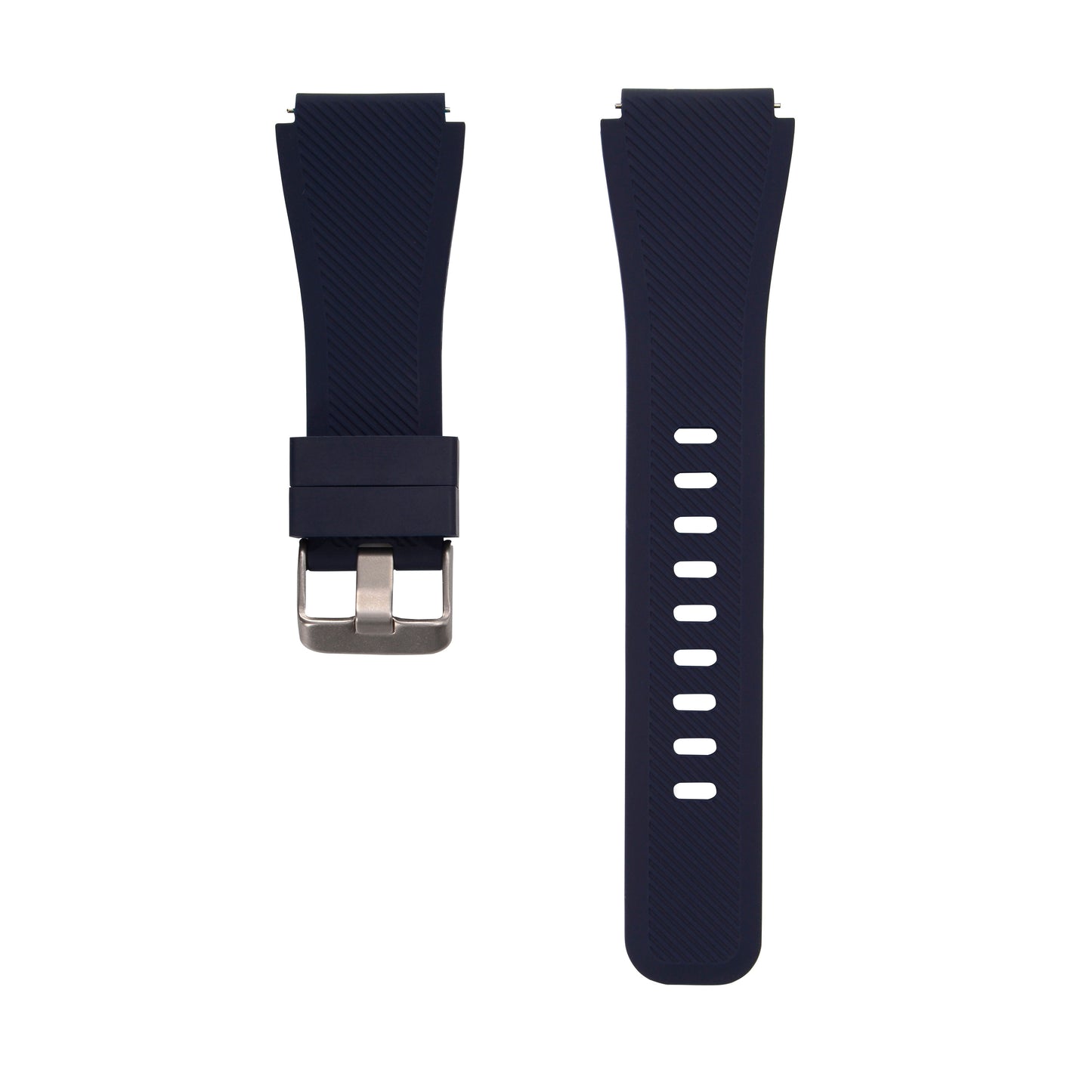 SYSTEM-S flexible silicone strap 20mm for Huawei Watch 2 Smartwatch Dark Blue