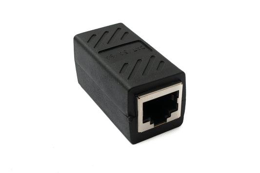 SYSTEM-S LAN adapter RJ45 socket to socket cable in black