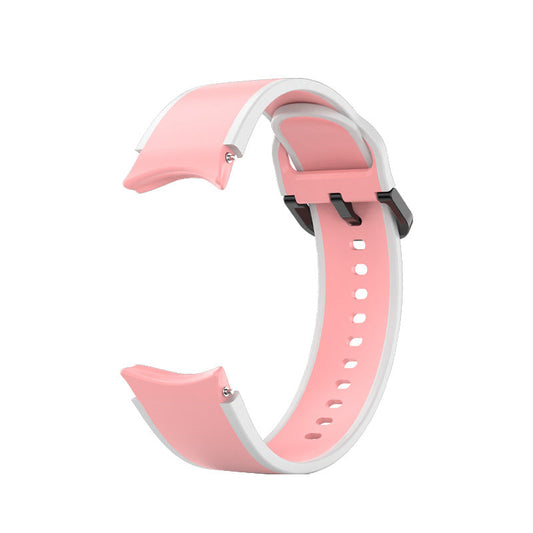 SYSTEM-S 20 mm sílikonól fyrir Samsung Galaxy Watch 5 4 snjallúr í neonsvörtu