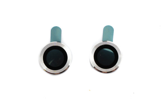 SYSTEM-S Camera Protection Lens Cover made of Glass Metal for iPhone 11 in Gray