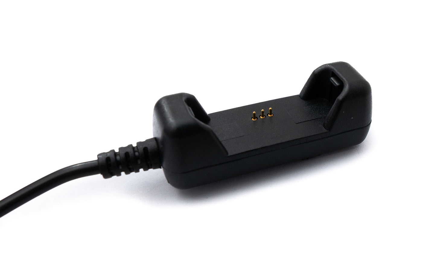 SYSTEM-S USB 2.0 cable 10 cm charging cable for Fitbit Flex 2 Smartwach in black