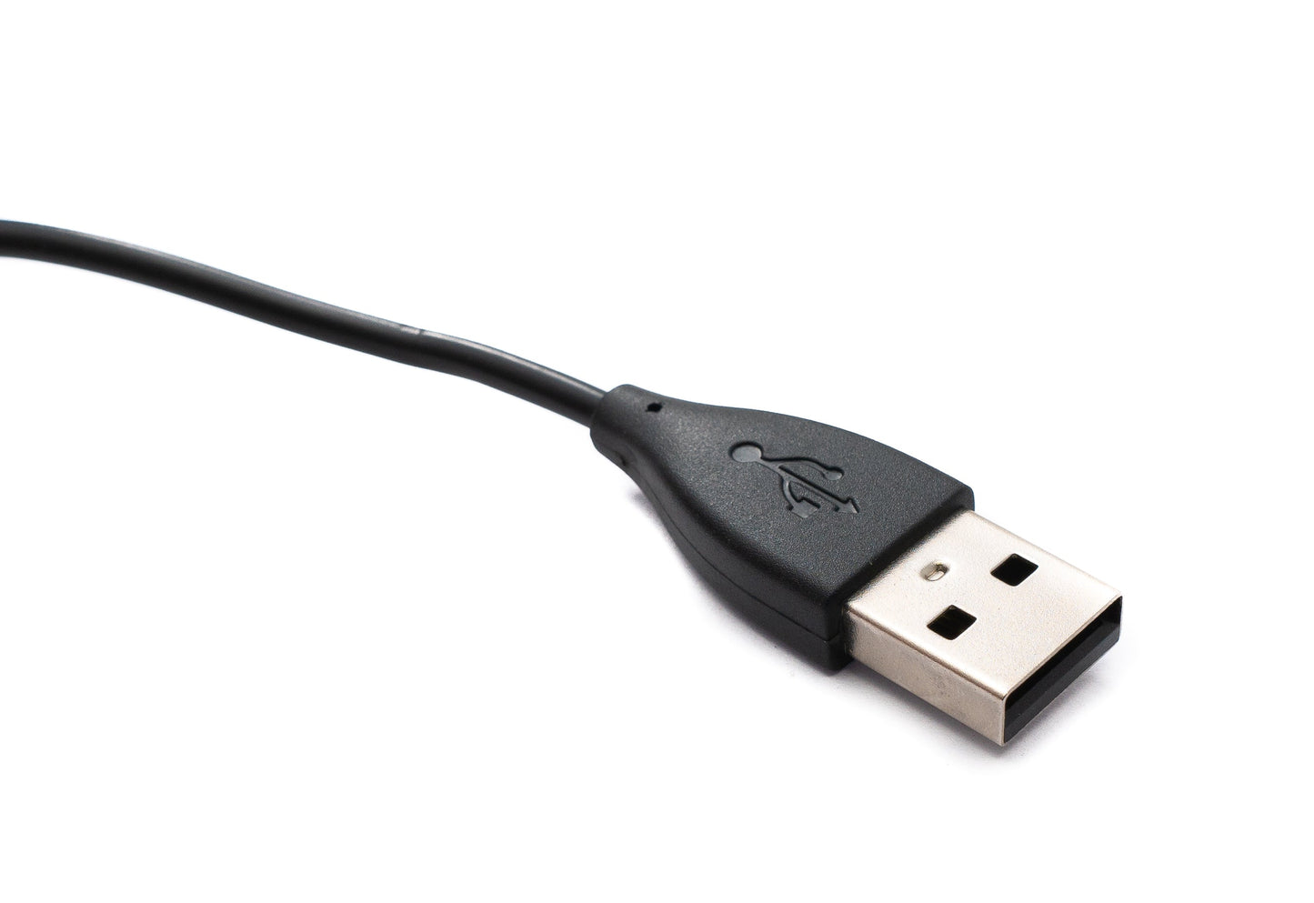 SYSTEM-S USB 2.0 snúra, 100 cm hleðslusnúra fyrir Fitbit Flex 2 snjallúr, svört