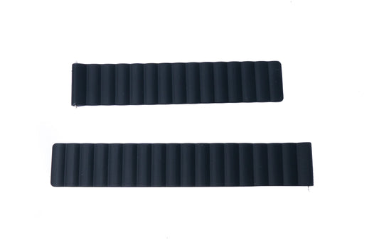 SYSTEM-S 20 mm silicone magnetic strap for Smartwatch in black