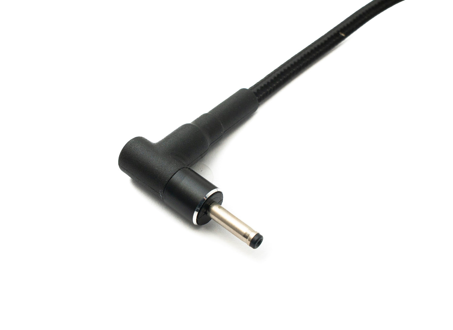 SYSTEM-S DC 20V snúra 15 cm 3.0 x 1.1 karlkyns í USB 3.1 Tegund C kvenkyns fléttað vinklað