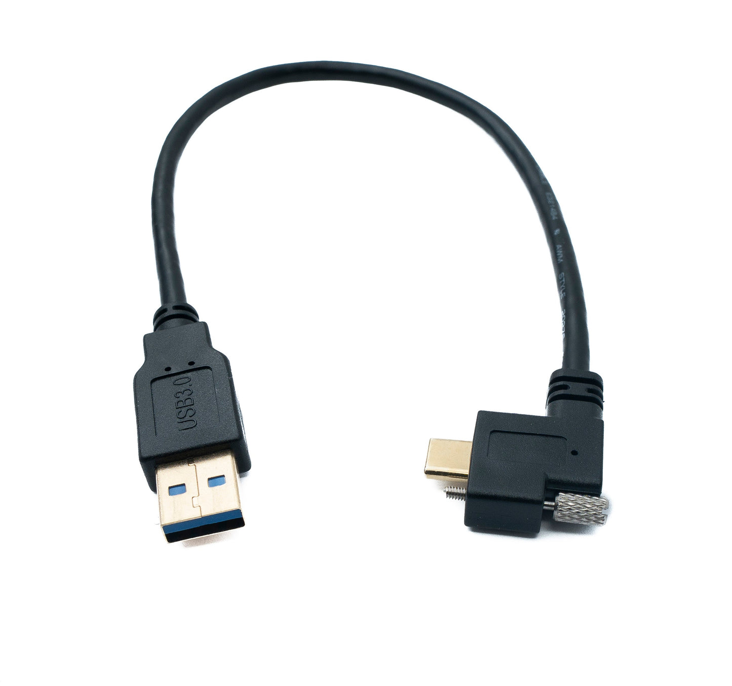 SYSTEM-S USB 3.1 snúra 30 cm Type C tengi í 3.0 A tengi, vinstra megin, hægra megin