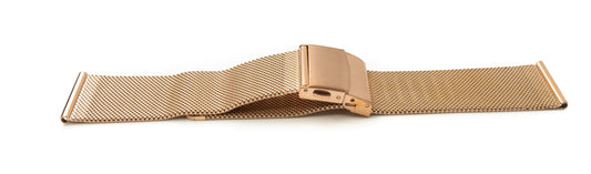 SYSTEM-S Milanese málmarmband fyrir Fitbit Versa 1 2 Lite snjallúr í gulu