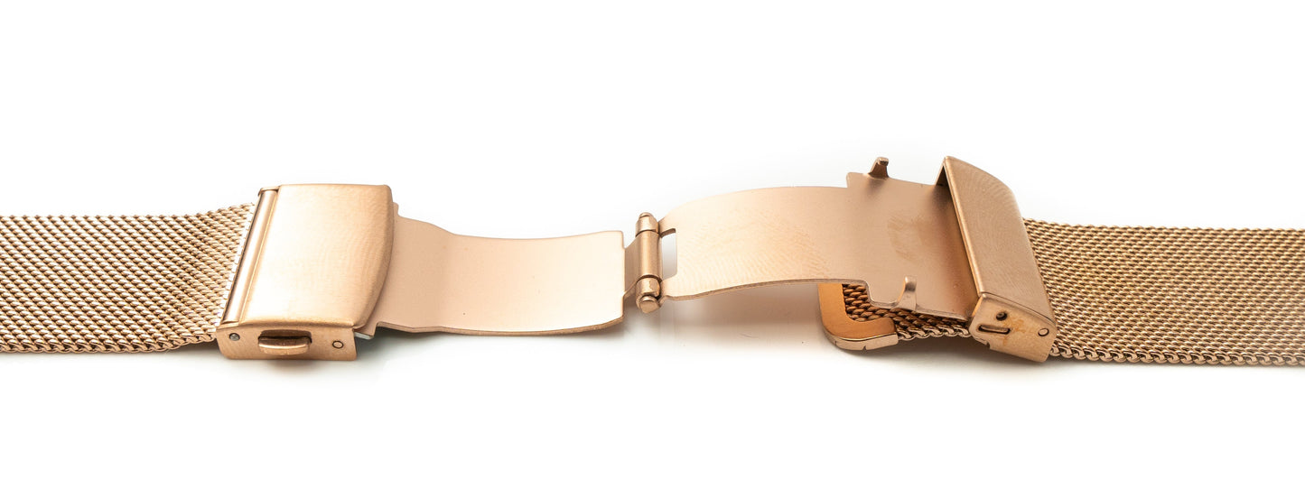 SYSTEM-S Milanese málmarmband fyrir Fitbit Versa 1 2 Lite snjallúr í gulu