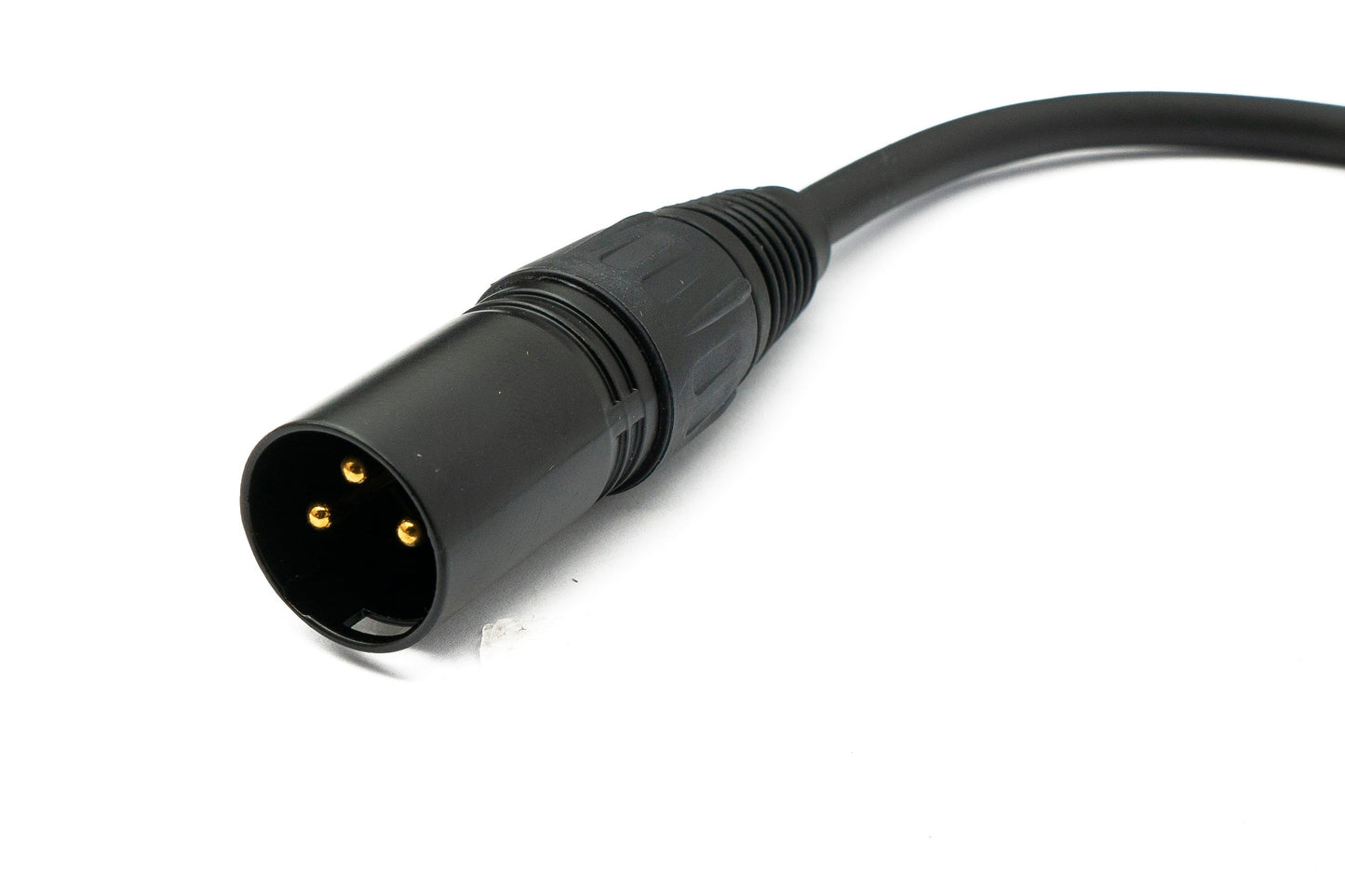 SYSTEM-S Audio XLR Kabel 30 cm 3 polig Stecker zu Buchse Adapter in Schwarz