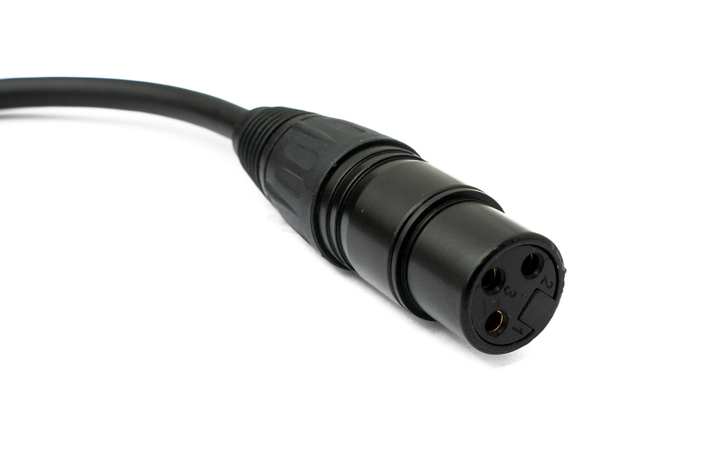 SYSTEM-S Audio XLR Kabel 30 cm 3 polig Stecker zu Buchse Adapter in Schwarz
