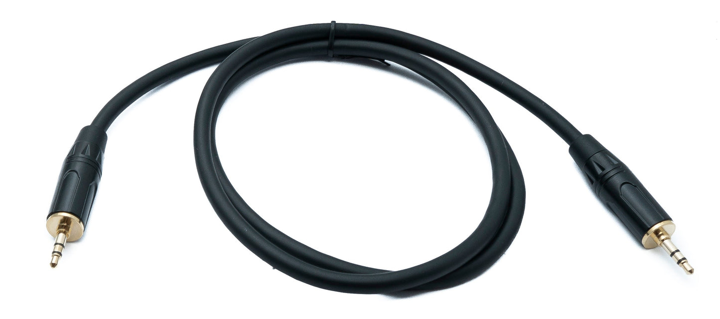 SYSTEM-S Hljóðtengisnúra 100 cm 3,5 mm 3 pinna tengi í AUX tengi