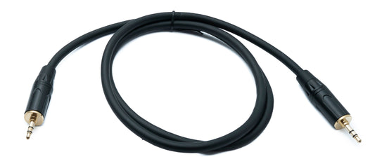 SYSTEM-S Hljóðtengisnúra 100 cm 3,5 mm 3 pinna tengi í AUX tengi