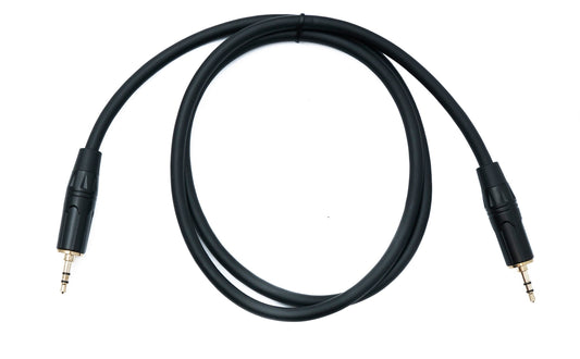 SYSTEM-S Hljóðtengisnúra 100 cm 3,5 mm 3 pinna tengi í AUX tengi
