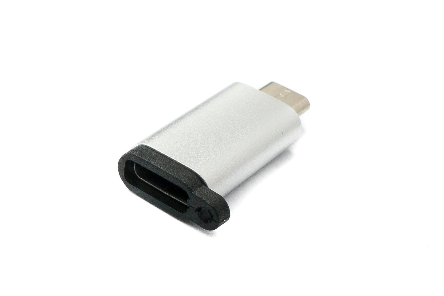SYSTEM-S USB 3.1 millistykki af gerðinni C kvenkyns í 2.0 Micro B karlkyns lykkja í antrasít