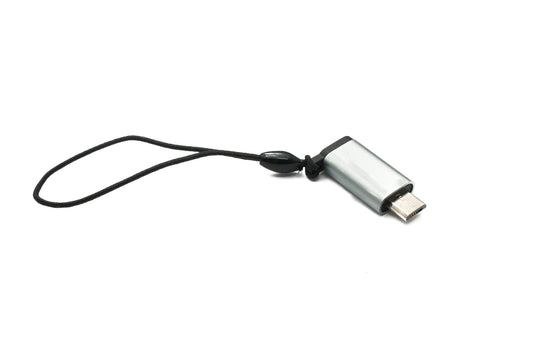 SYSTEM-S USB 3.1 Adapter Type C Female to 2.0 Micro B Male Loop in Gray