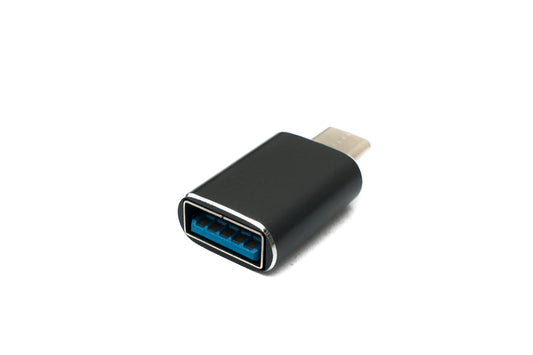 SYSTEM-S USB 3.1 millistykki, gerð C karlkyns í 3.0 A kvenkyns, 5 Gbit/s 100W, svart