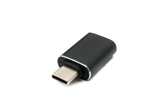 SYSTEM-S USB 3.1 millistykki, gerð C karlkyns í 3.0 A kvenkyns, 5 Gbit/s 100W, svart