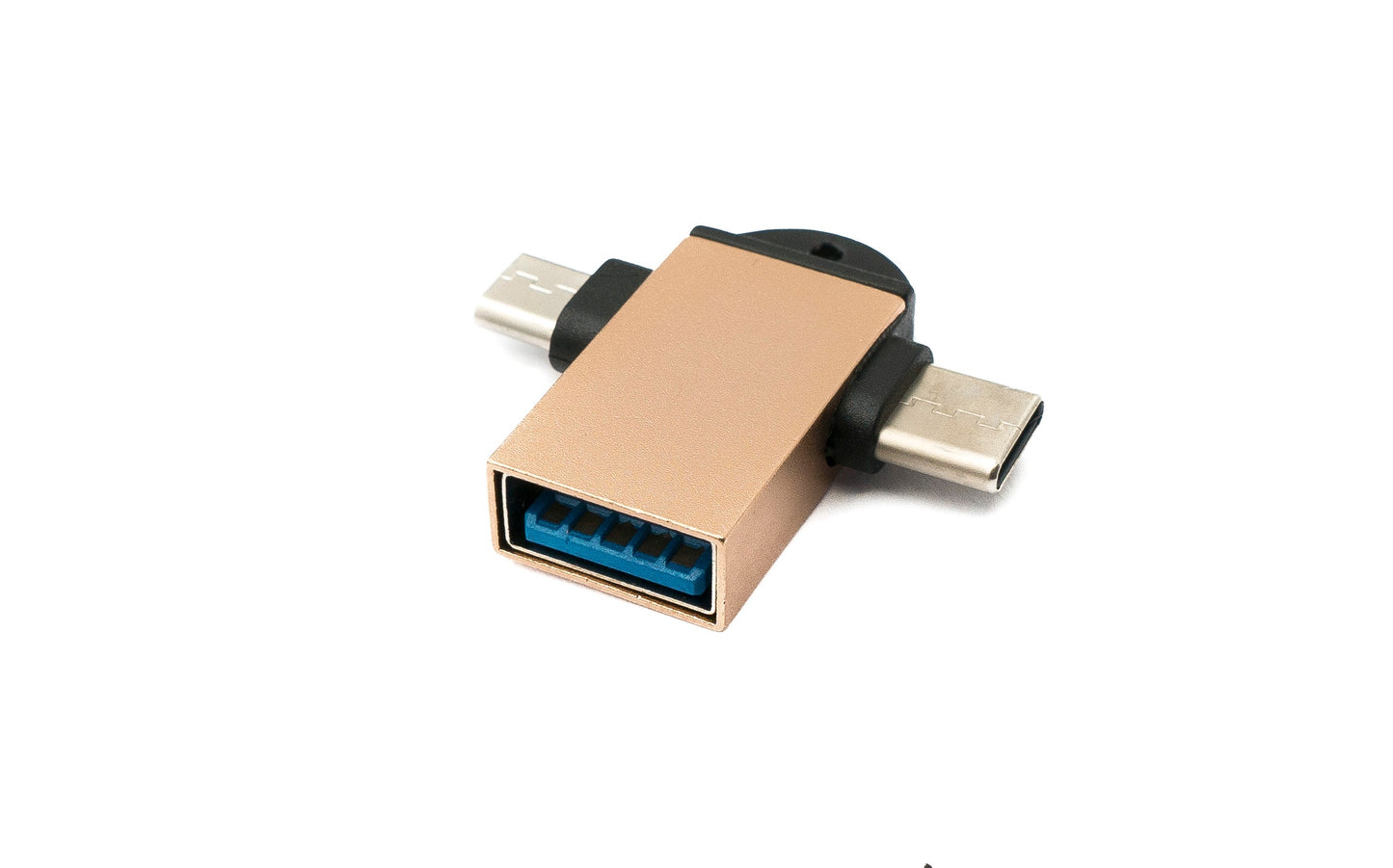 SYSTEM-S USB Y millistykki 3.1 Tegund C & 2.0 Micro B karlkyns í 3.0 A kvenkyns lykkja í bleikum gulum