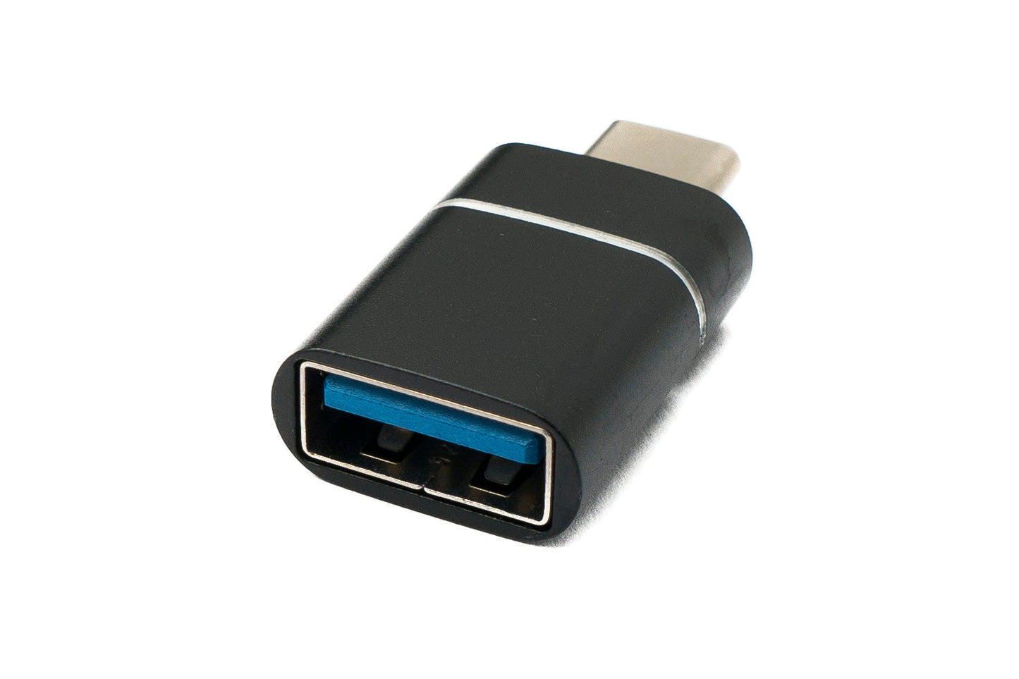 SYSTEM-S USB 3.1 Adapter Type C Male to 3.0 A Female 5 Gbit/s 100W in Black White