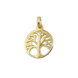 Pendant 12mm Tree of Life 9Kt GOLD