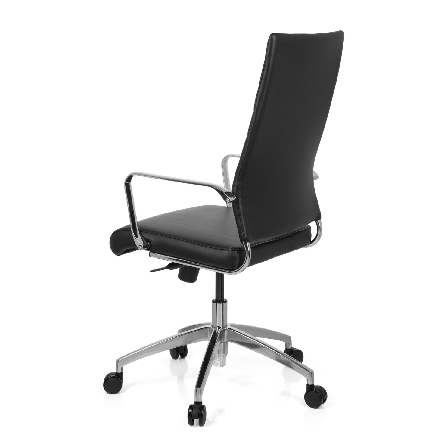 Skrifstofustóll frá Hjh, Pontera Pro, úr gervileðri, svartur, á lager.