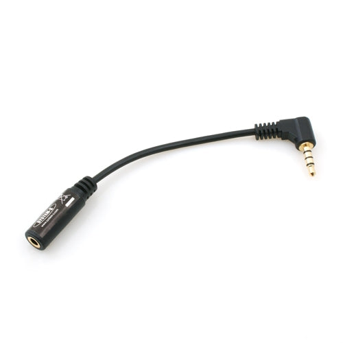 System-S 90° hallandi 3,5 mm tengikapall með 4 pinna horntengi, 10 cm fyrir farsíma, Samsung, spjaldtölvu