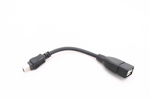 SYSTEM-S USB-snúra fyrir á ferðinni, Mini USB í USB A v2.0