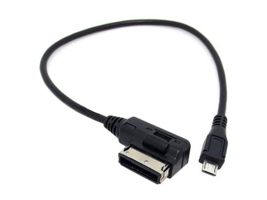 System-S bílhleðslusnúra með ör-USB tengi fyrir VW Audi fjölmiðla í AMI MDI 25 cm