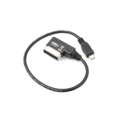 System-S bílhleðslusnúra með ör-USB tengi fyrir VW Audi fjölmiðla í AMI MDI 25 cm