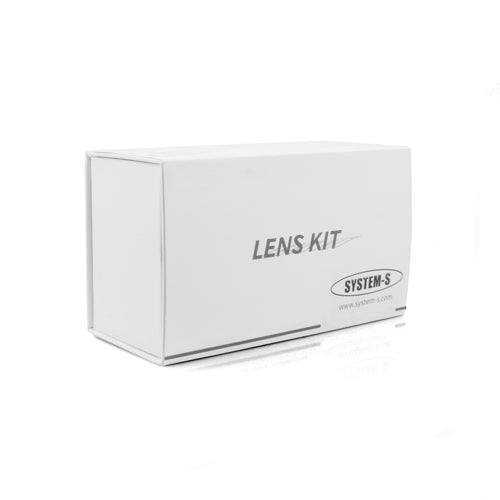 System-S linsusett 20X smásjárlinsa með víðlinsu + stórlinsa með fiskaugnalinsu 2X 9X 12X aðdráttarlinsu með litlu þrífóti og hulstri fyrir iPhone 6.