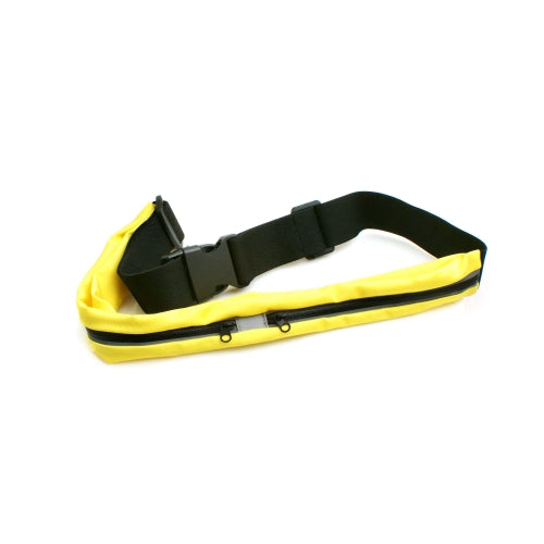System-S Splashproof Bag Sports Belt 2 Chambers Waist Chest Belt Hip Belt with Reflector for Smartphone MP3 Player and other Items (Black/Yellow)