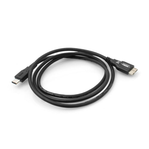 System-S USB 3.1 Type C (male) to USB 3.0 Micro B (male) cable extension (approx. 100 cm)