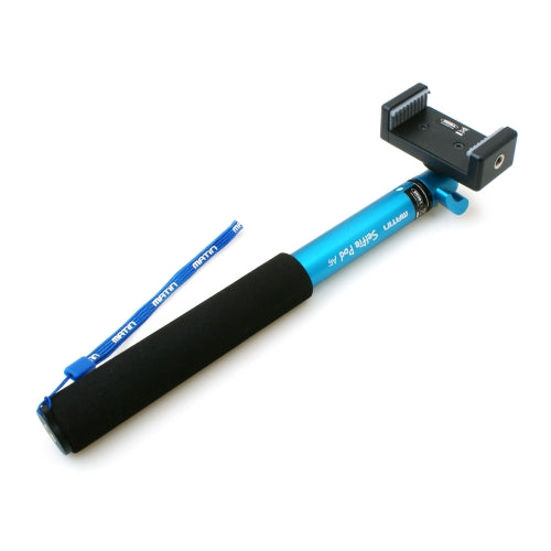 SYSTEM-S Matin Selfie Stick Einfótastöng, sjónauki, u.þ.b. 25cm - 100cm. Selfiestick-haldari fyrir myndavélar, snjallsíma og farsíma frá 5,5cm - 9cm.