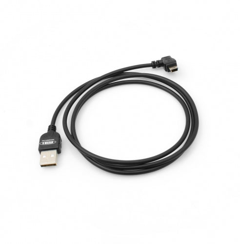 System-S 1 m Mini USB snúra 90 gráðu vinstri hallandi hallandi tengi gagnasnúra hleðslusnúra